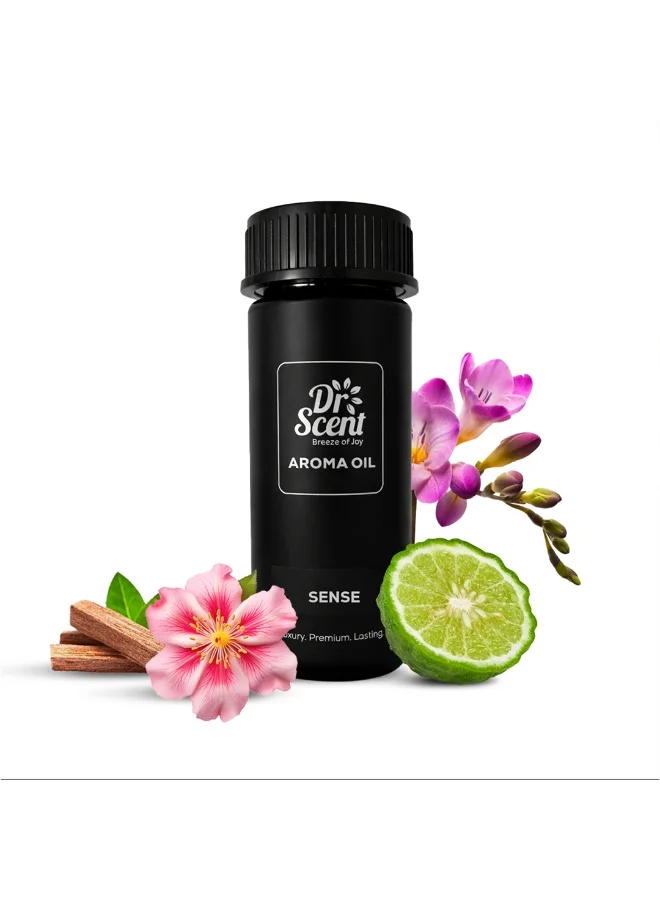 Dr Scent Dr Scent Breeze of Joy Aroma Oil Diffuser – Sense | UAE-Made Fragrance with Bergamot, Nectarian, Jasmine, Freesia, Amber & Sandalwood | Ideal for Offices, Homes, Hotels & Spas (170ml)