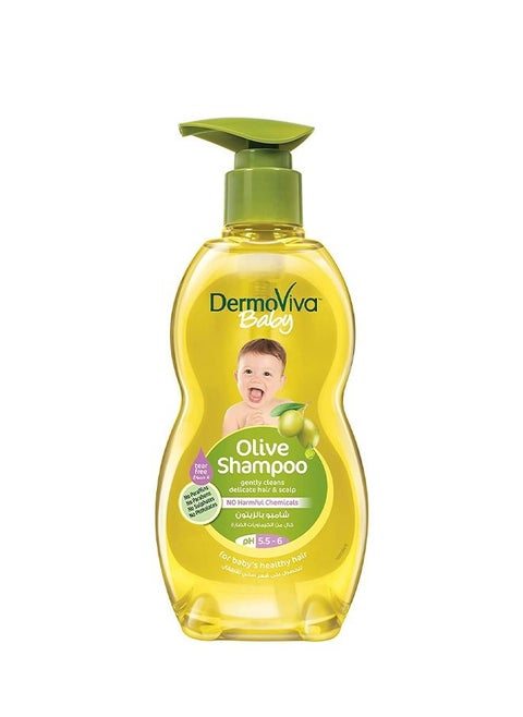 Baby Olive Shampoo With PH 5.5 - 6 Gentley Cleanses Delicate Hair Scalp With No Tear Formula For Baby's Healthy Hair - 200 ml