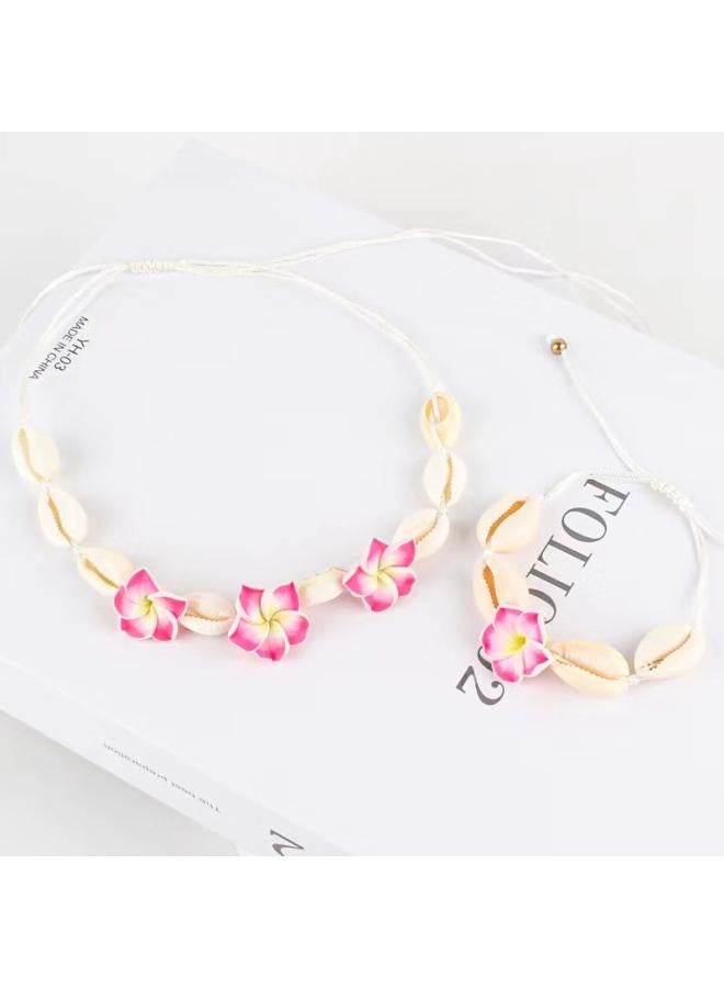 European And American Shell Flower Bracelet Original Bohemian Style Sweet Girl Fashion Simple Bracelet Necklace 