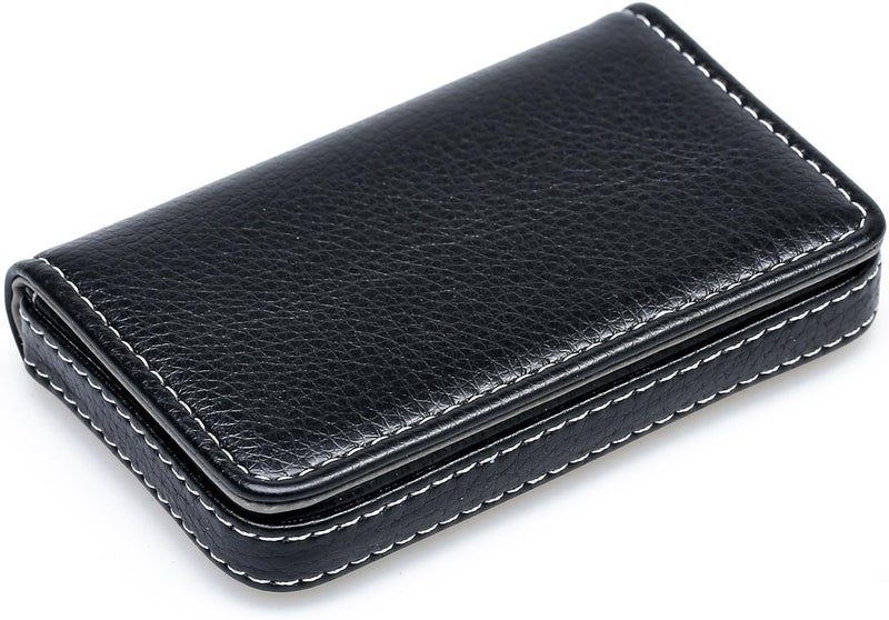 AI-DEE RFID Blocking Wallet - Minimalist Leather Business Credit Card Holder - Black - Image 5