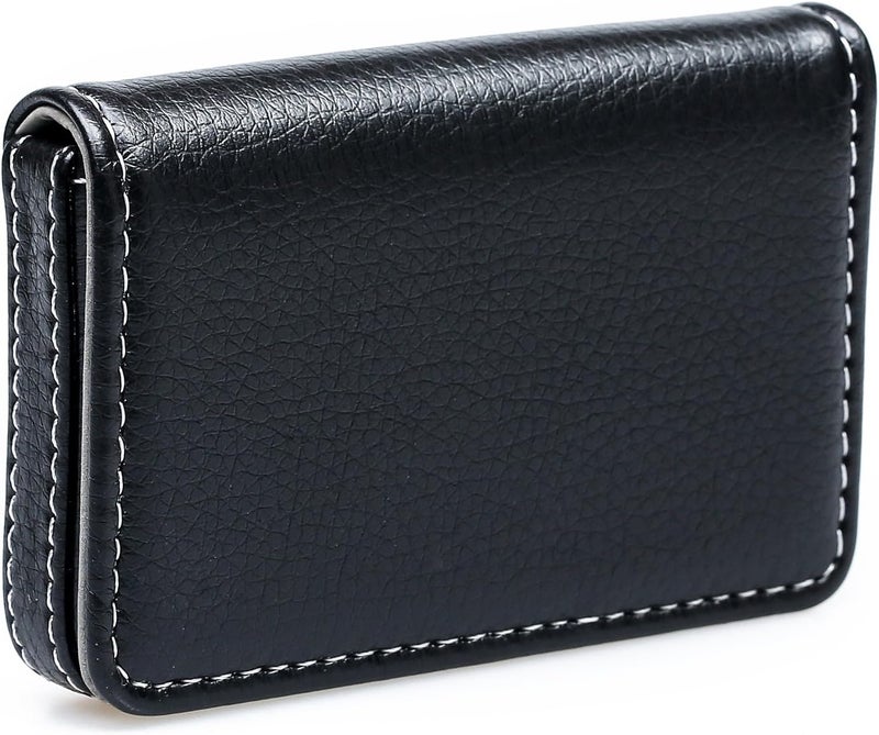 AI-DEE RFID Blocking Wallet - Minimalist Leather Business Credit Card Holder - Black - Image 3