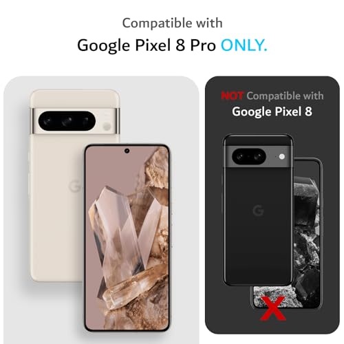 TUDIA MergeGrip [Military Grade] Designed for Google Pixel 8 Pro Case (2023) - [Drop Tested] Dual Layer Shockproof Slim Rugged Tough Heavy Duty Protective Phone Cases Cover - Green Lily - Image 2