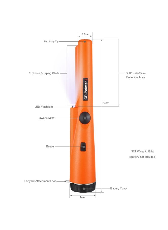 GP-Pointer S Metal Detector Gold Detector Pointer Pinpointing(Black) - Image 3