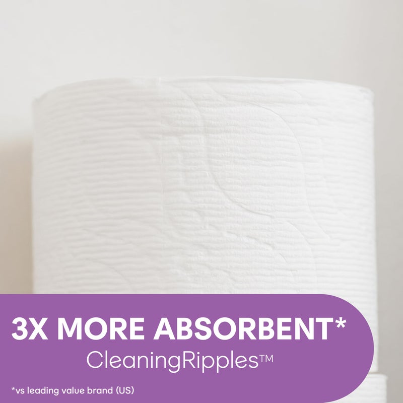 Cottonelle Ultra Comfort Toilet Paper with Cushiony CleaningRipples Texture, 32 Family Mega Rolls = 144 Regular Rolls (8 Packs of 4) - Image 4