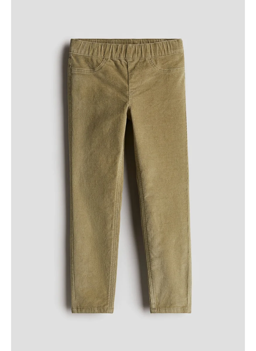 H&M Skinny Fit Corduroy Trousers