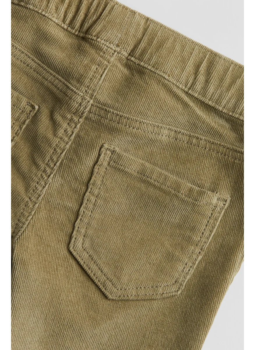 H&M Skinny Fit Corduroy Trousers