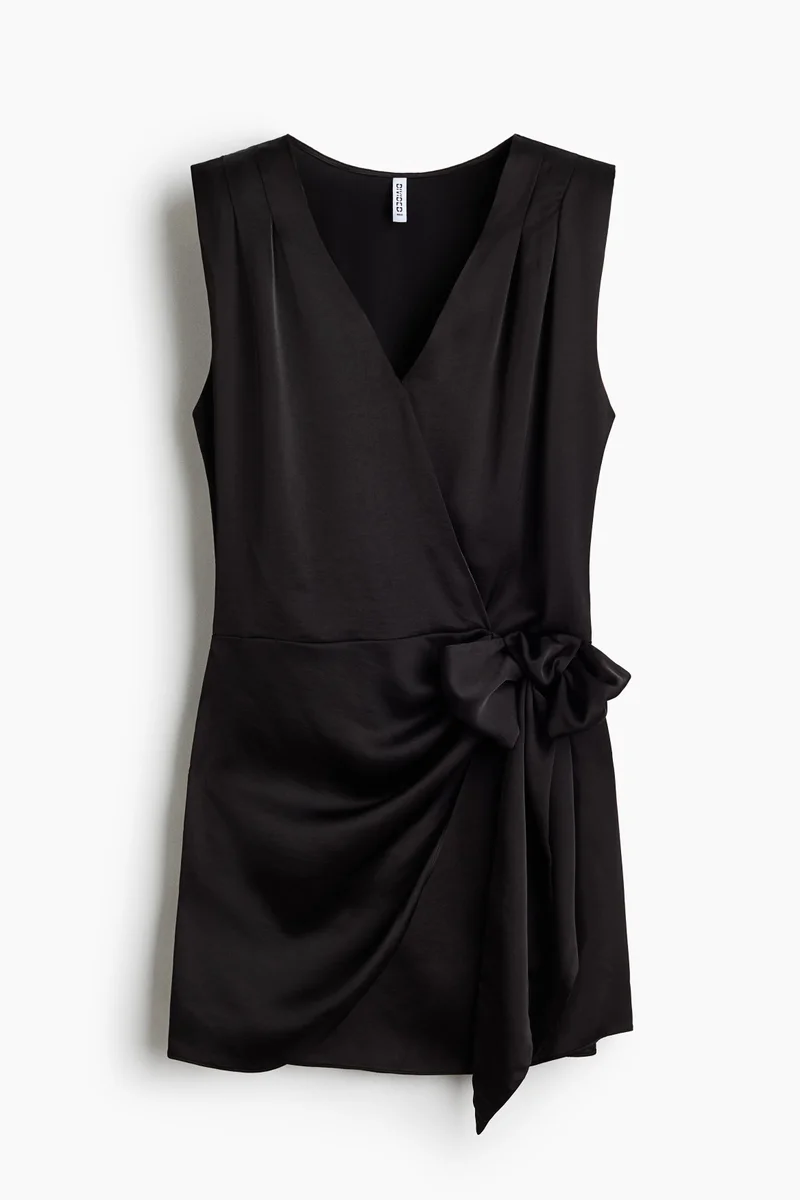 H&M  Satin wrap dress for Women | Best Price UAE