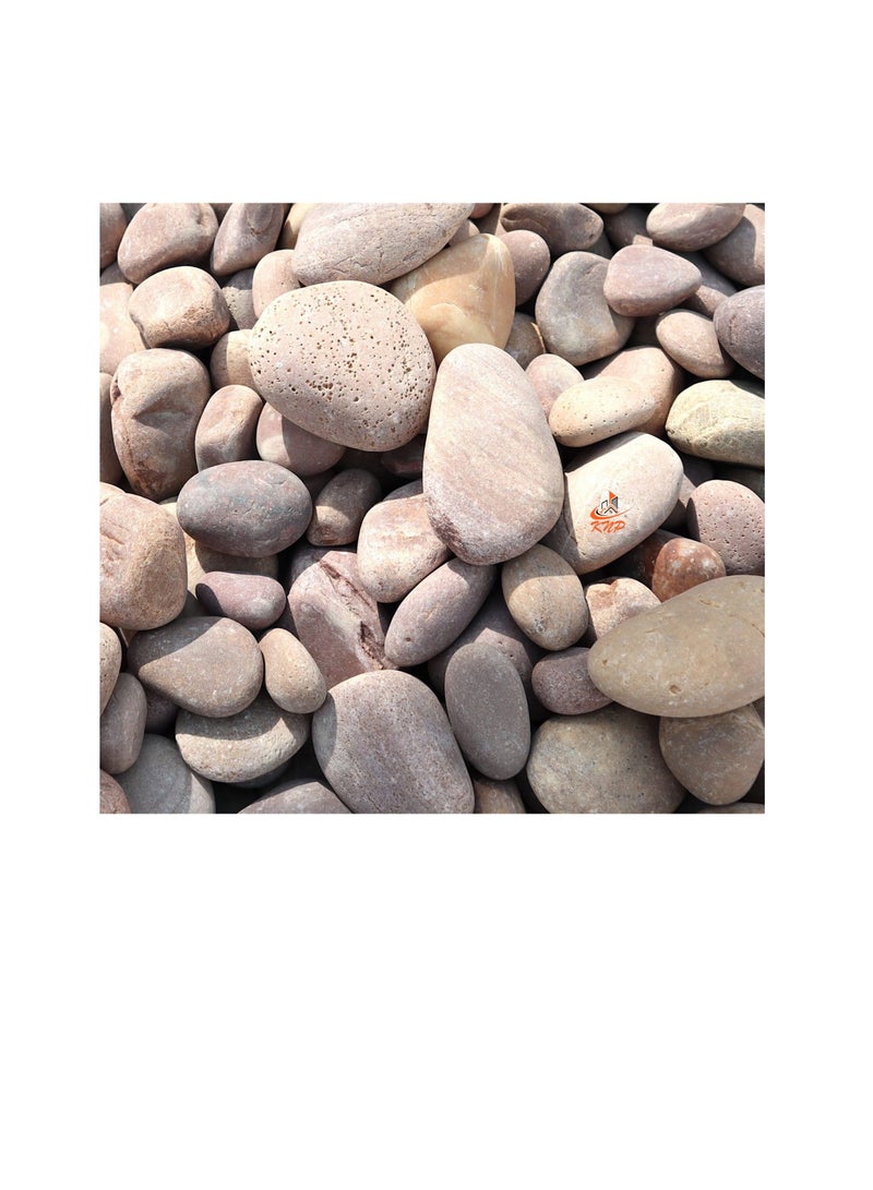 KNP Red River stone Natural Garden Material 3-5 CM 10 KG - Image 1