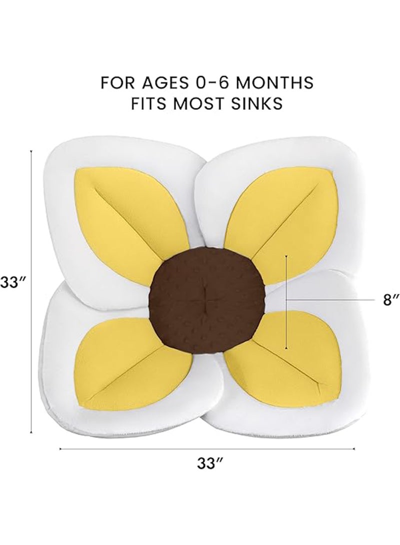 Comfortable Baby Bath Seat Flower Shaped (4 Petal) Bathtub - Ideal For 0 To 6 Month Baby - Fits In All Sinks - Image 4