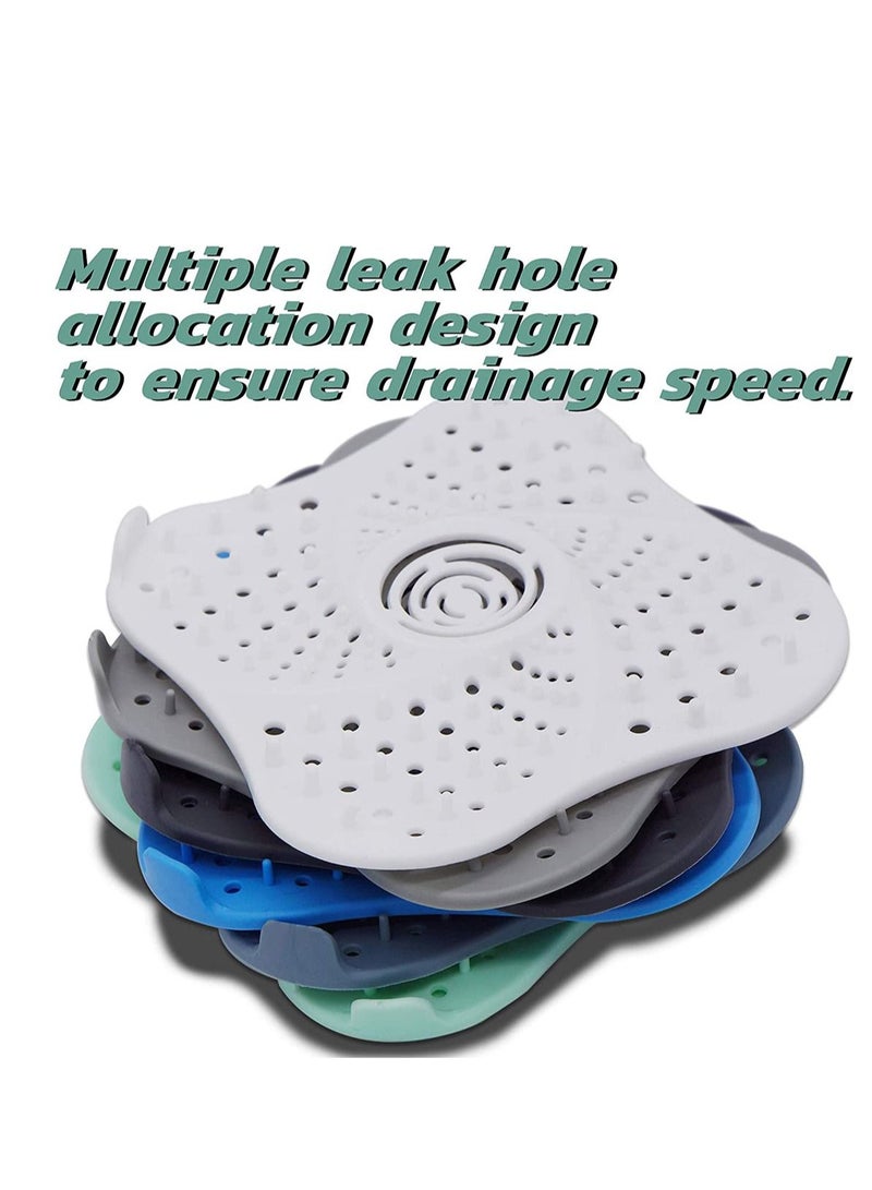 SYOSI Shower Drain Hair Catcher, Bathtub Stopper Cover, TPR Sink Strainer for Bathroom, Kitchen Sewer Filter Room - Image 5
