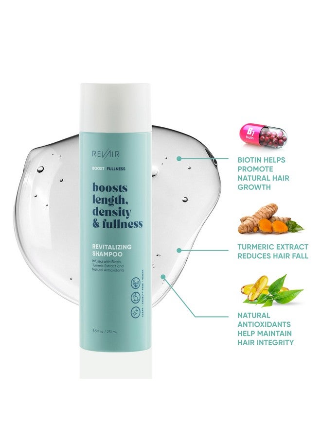 REVAIR Revitalizing Shampoo Thickening Biotin Shampoo For Hair Growth Infused With Turmeric Extract Strengthen Thinning Hair W/Sulfatefree Parabenfree Vegan & Cruelty Free Formula (16 Fl Oz) - Image 2