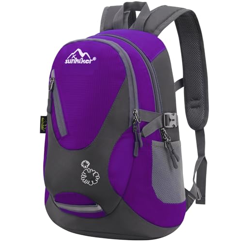 sunhiker Cycling Hiking Backpack Water Resistant Travel Backpack Lightweight SMALL Daypack M0714 (purple) - Image 1