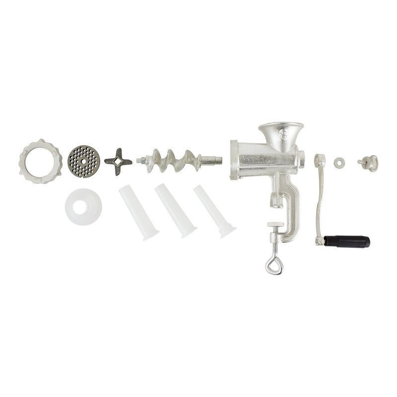 CHARD HG-8, #8 Hand Grinder, Silver, Tin-Coated Cast Iron - Image 5