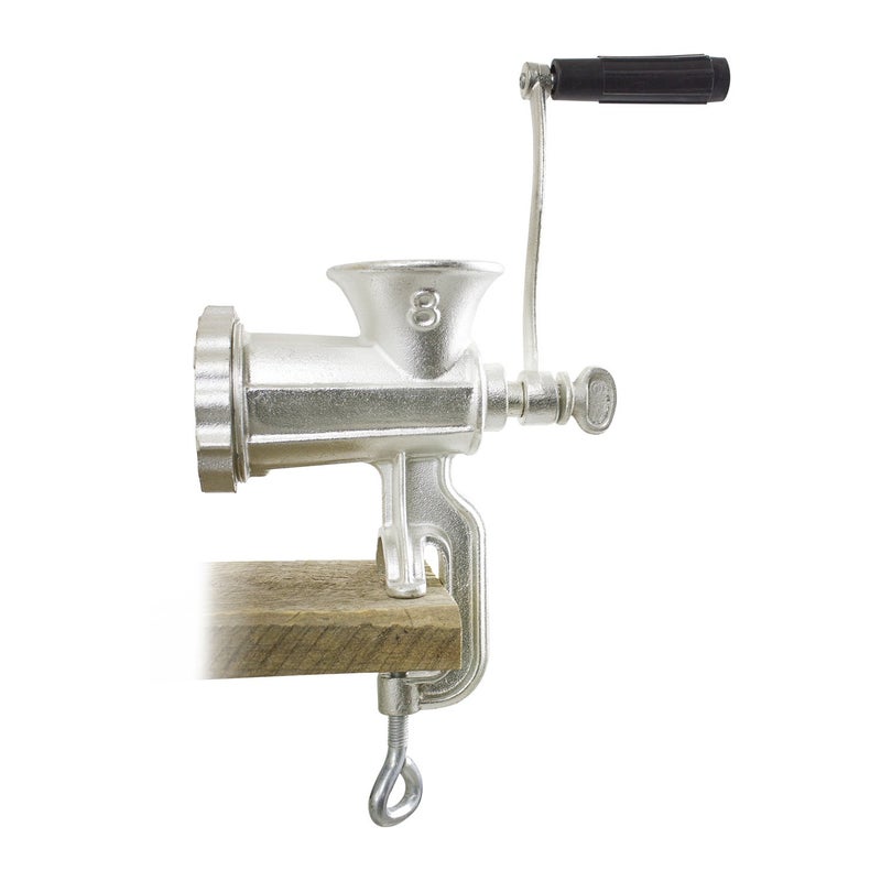 CHARD HG-8, #8 Hand Grinder, Silver, Tin-Coated Cast Iron - Image 2