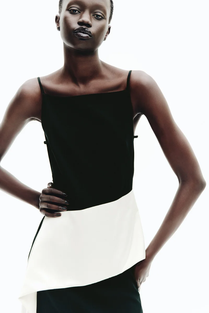 H&M  Panel-detail strappy dress for Women | Best Price UAE