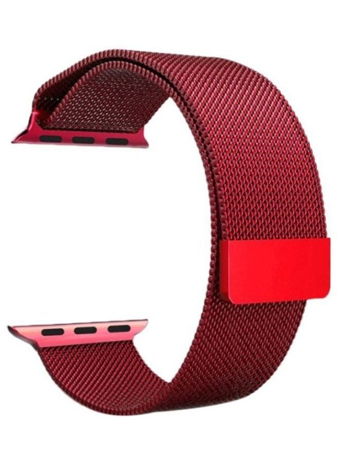 فيسوس شريط حزام بديل لسلسلة Apple Watch Series 7 41 مم / 6 / SE / 5/4 40 مم / 3/2/1 38 ملم أحمر