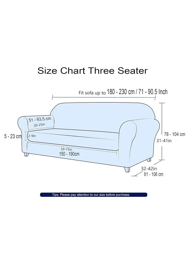 Styleys Styleys Universal Elastic Stretchable Sofa Cover/Slipcover for Couch - Protect Your Couch/Sofa from Kids, Pets, Dust (3 Seater, 180-230 cms, Flower in Dark Blue, SLMH-12)  - Image 3