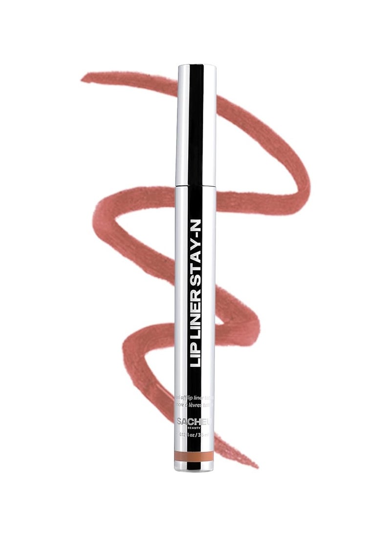 Sacheu Sacheu Lip Liner Stay-N - Peel Off Lip Liner Tattoo, Peel Off Lip Stain, Long Lasting Lip Stain Peel Off, Infused with Hyaluronic Acid & Vitamin E, For All Skin Types, p-INKED 