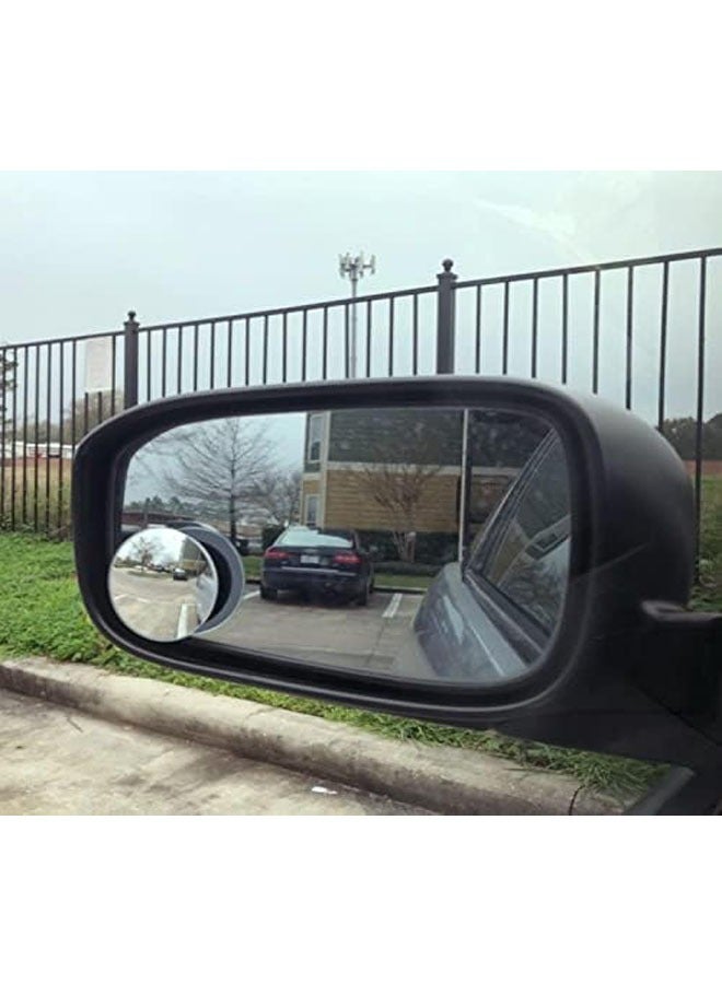 Blind Spot Mirror, 2" Round HD Glass Frameless Convex Rear View Mirror, Pack of 2 - Image 5