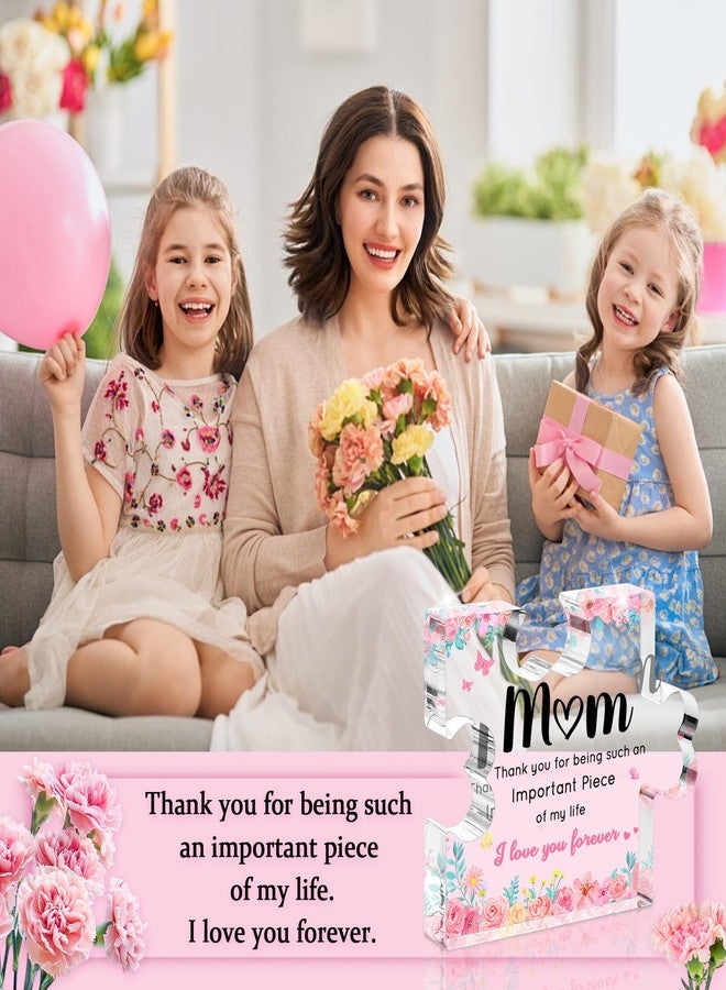iLifemate Mom Birthday Gifts, Gifts for Mom - Acrylic Puzzle Piece Plaque 4.7×3.8×0.6 inch, Christmas Valentines Day Mother's Day Birthday Gifts for Mom from Daughter Son - Image 5