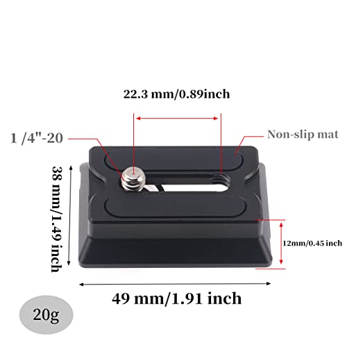 Hersmay Upper RS4 Quick Release Plate for DJI Ronin RS4 Mini /RS4 Pro/SC 2 / RSC 2 / RS 3 / RS 3 Pro Gimbal Accessories Mounting Plate for Mirrorless Camera Fit Arca-Swiss Standard - Image 4