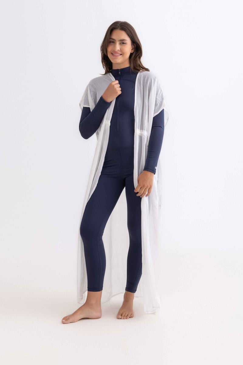 Libra Sport Chiffon Dress - White - Image 3