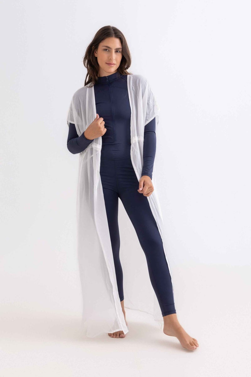 Libra Sport Chiffon Dress - White - Image 4