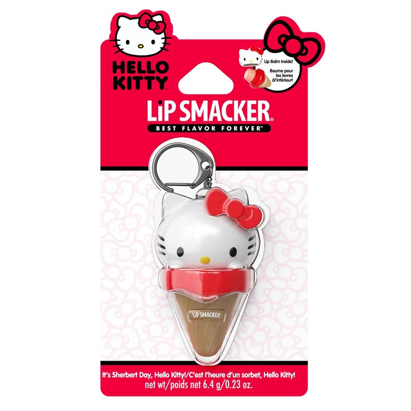 Lip Smacker Hello Kitty Lip Balm, Ice Cream Flavored Moisturizing, Smoothing Soft Shine, Hydrating & Protecting Fun Tasty Flavors, Cruelty-Free - Ice Cream(Packaging may vary) - Image 1