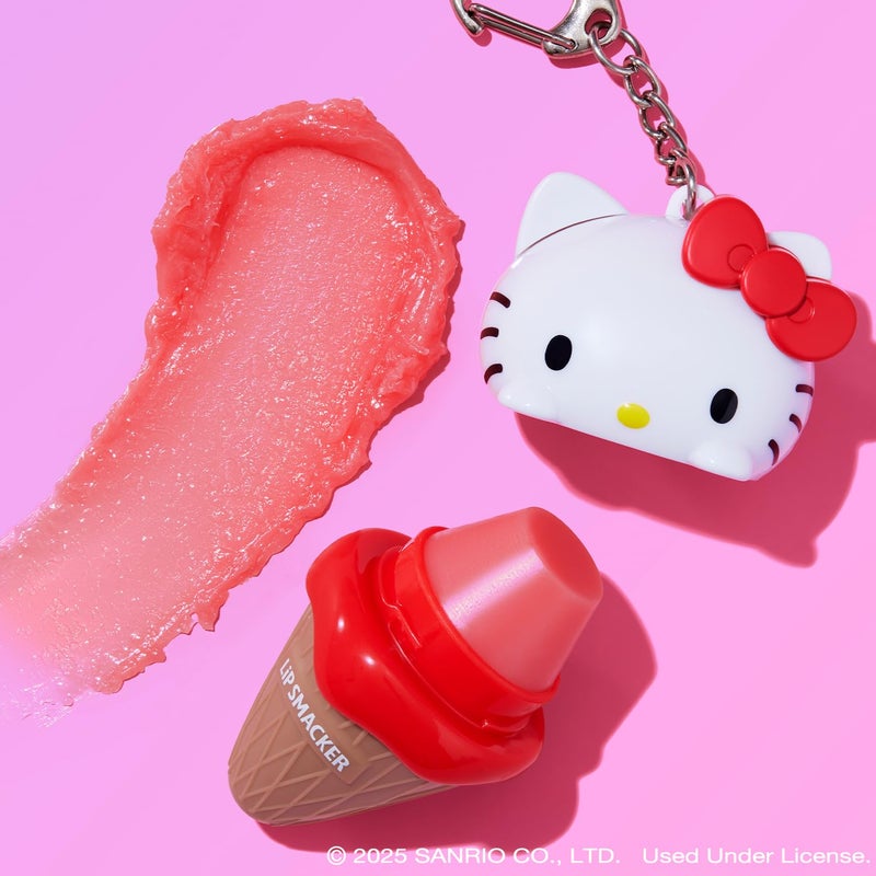 Lip Smacker Hello Kitty Lip Balm, Ice Cream Flavored Moisturizing, Smoothing Soft Shine, Hydrating & Protecting Fun Tasty Flavors, Cruelty-Free - Ice Cream(Packaging may vary) - Image 3