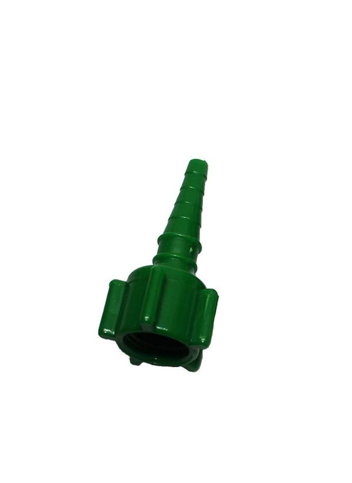 Green Oxygen Tubing Connector | Christmas Tree Adapter | Green O2 Nipples  | Oxygen Green Nipple Universal Oxygen Nut non-swivel 10 Pcs/pkt