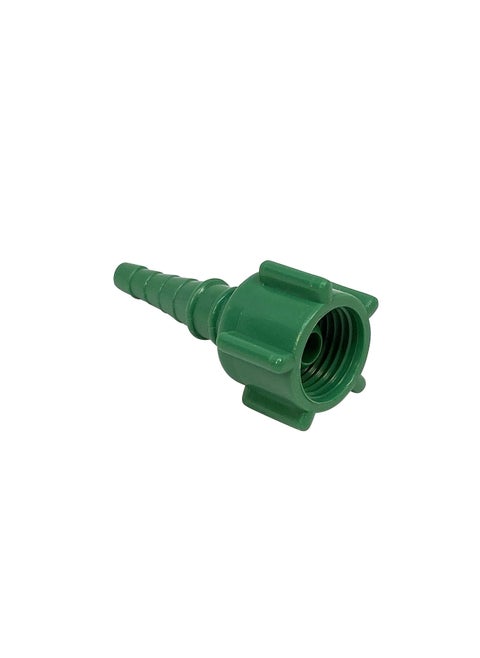 Green Oxygen Tubing Connector | Christmas Tree Adapter | Green O2 Nipples  | Oxygen Green Nipple Universal Oxygen Nut non-swivel 10 Pcs/pkt
