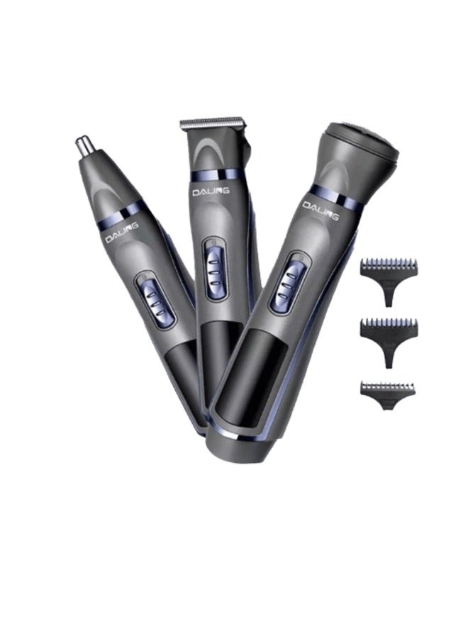 Daling DL-9205 3-in-1 Body Trimmer for Men,ShowerProof Body Shaver Groomer for Sensitive Areas,Safe All-in-One Style Kit for Body, Underarms, Beard, Face, Nose Hair - Image 1