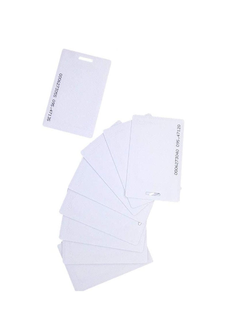althiqahkey - RFID 125khz Proximity clamshell ID thick card TK4100(number printed card) compatible with EM4100 support ID Smart card entry access control system,key card,membership card (Not for Copy) 400  pieces - Image 1