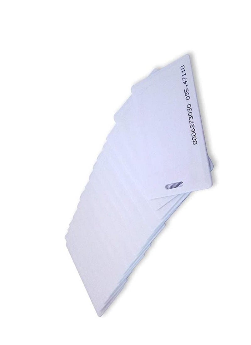 althiqahkey - RFID 125khz Proximity clamshell ID thick card TK4100(number printed card) compatible with EM4100 support ID Smart card entry access control system,key card,membership card (Not for Copy) 400  pieces - Image 1