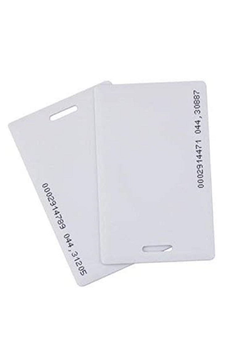 althiqahkey - RFID 125khz Proximity clamshell ID thick card TK4100(number printed card) compatible with EM4100 support ID Smart card entry access control system,key card,membership card (Not for Copy) 400  pieces - Image 1