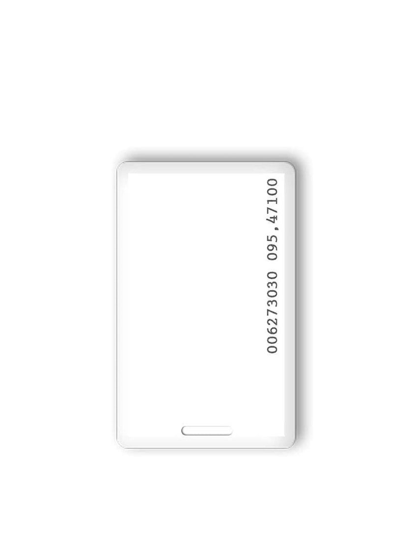 althiqahkey - RFID 125khz Proximity clamshell ID thick card TK4100(number printed card) compatible with EM4100 support ID Smart card entry access control system,key card,membership card (Not for Copy) 400  pieces - Image 1