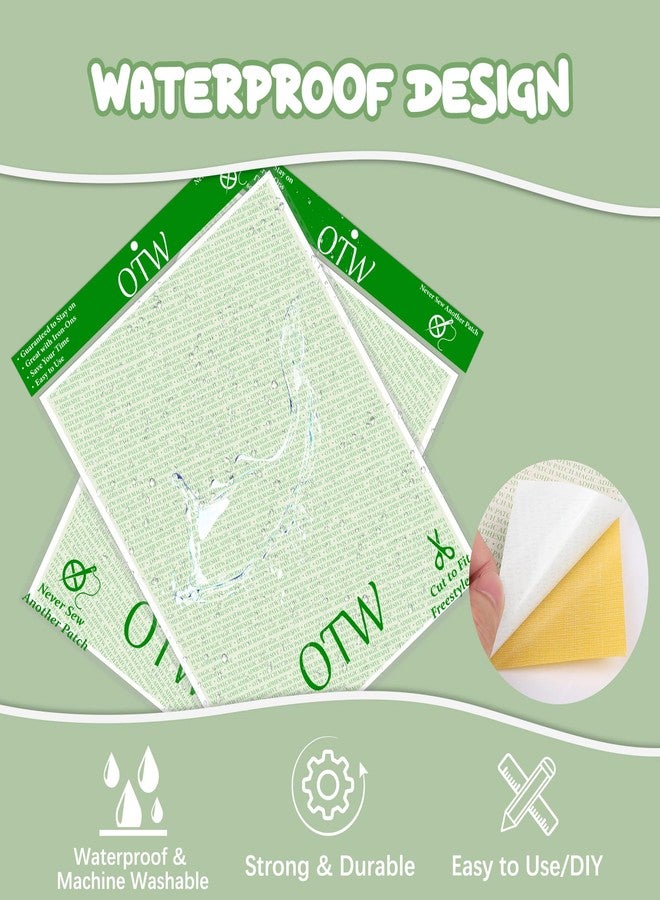 OTW Patch Magic Adhesive, Peel and Stick Adhesive Kit, Washable, No Residue for Girl Scout Badges, Patches, Fabric and DIY Crafts, No Ironing or Sewing, Freestyle Cut to Fit, 4 Pack - Image 3