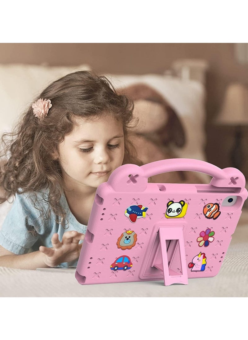 Arabest - Kids Case Compatible with Samsung Galaxy Tab A8 10.5 Inch 2021 (SM-A8 X200/X205/X207), Heavy Duty EVA Foam Shockproof Cover Kids Proof Case with Stand (Pink) - Image 1
