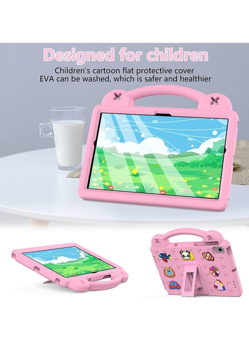Arabest - Kids Case Compatible with Samsung Galaxy Tab A8 10.5 Inch 2021 (SM-A8 X200/X205/X207), Heavy Duty EVA Foam Shockproof Cover Kids Proof Case with Stand (Pink) - Image 1