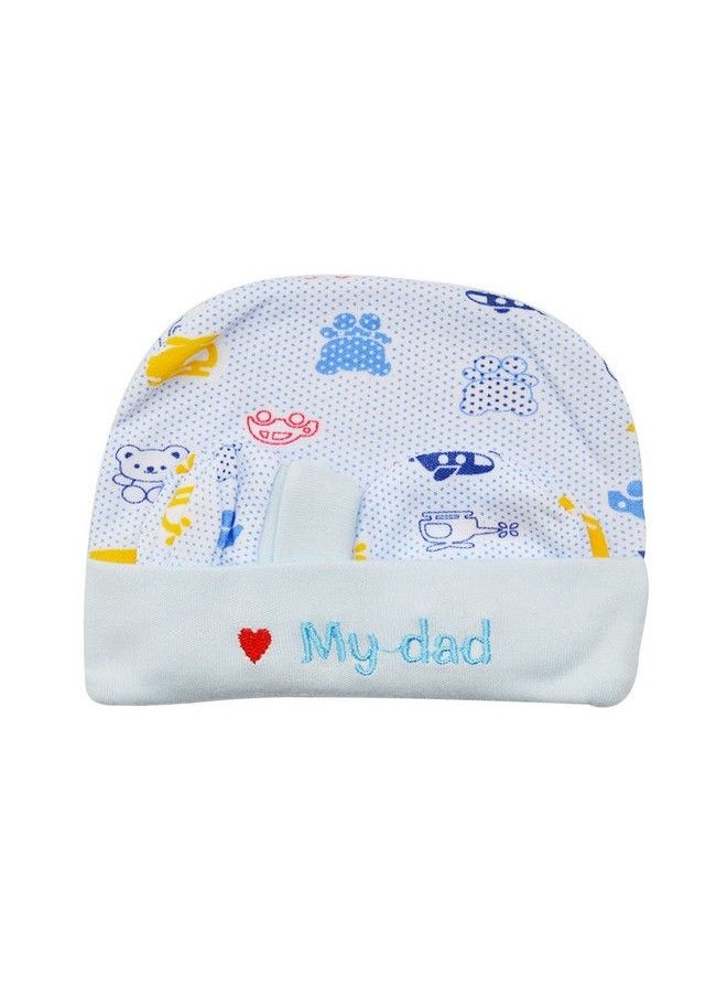 MOM'S HOME - Moms Home New Born Baby Cap Mitten Bootie Setgentle To Baby Delicate Skin 2 Sets - Image 1