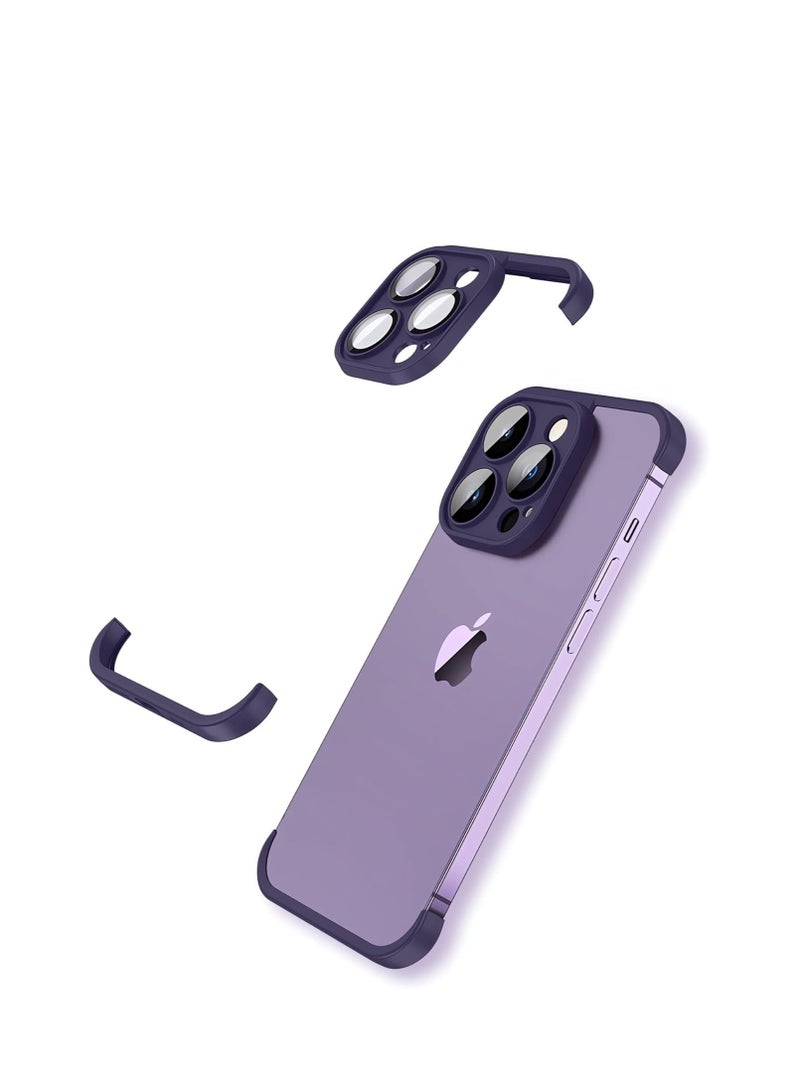 KASTWAVE iPhone Case TPU Bumper, Compatible for iPhone 15 Pro Case with Thin Lens Protection Case, Frameless Four Corner Fall Protection Mat, Slim Shockproof Soft TPU Silicone Cover, 1Pcs  - Image 1