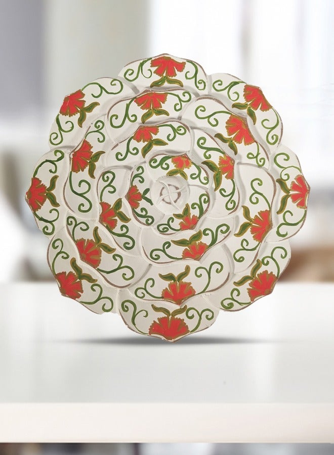 داش وتوين طبق حافة مزخرف بزهور (متوسط) - Image 1