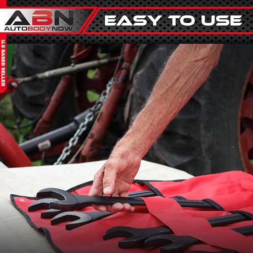 ABN Large Combination Wrench Set SAE 1-5/16 to 2in - Standard 10 Piece Jumbo Open End Wrench Set - Image 4