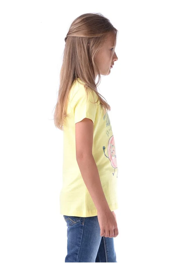victor and jane Glitter Graphic Print T-Shirt by Styli