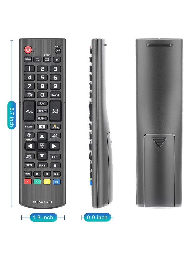 AKB74475401 Remote Control Compatible Replacement for LG TV 43LF5900 43UF6400 43UF6430 43UF6800 43UF6900 - Image 2