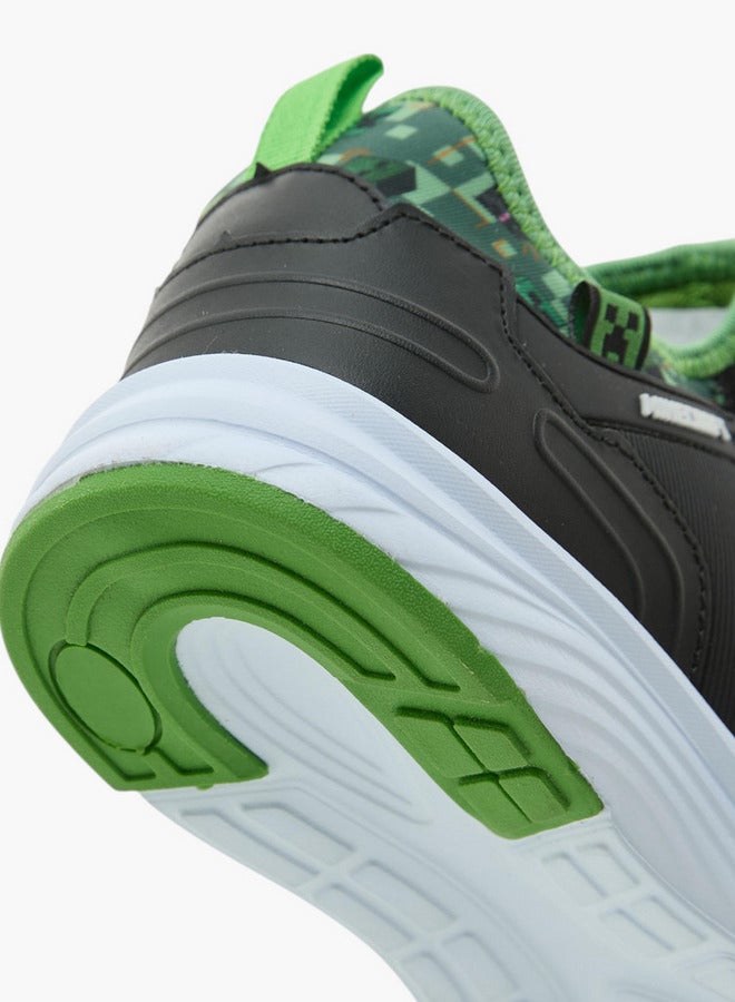 MINECRAFT أحذية رياضية مطبوعة بدون رباط بتفاصيل من الدانتيل - Image 5