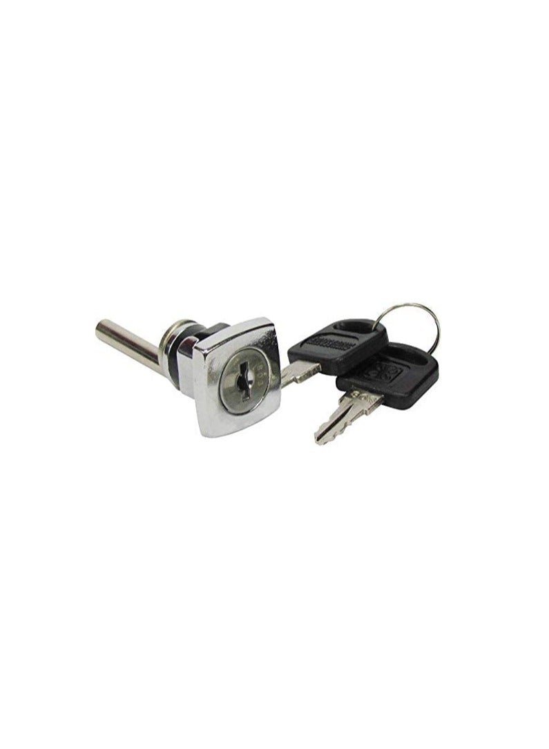 ROBUSTLINE Robustline File Cabinet Lock For Drawers Cylinder Drawer Locks Chrome-Finish Zinc Alloy Replacement Cabinet