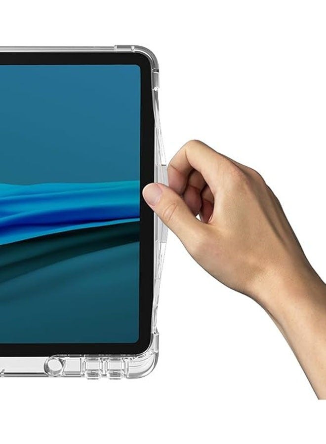 عام غطاء متوافق مع Huawei MatePad Air 11.5 إنش 2023، ذكي ورفيع متعدد الطبقات بتصميم ثلاثي وميزة إيقاف التشغيل/التشغيل التلقائي وحامل للقلم الألكتروني، وظهر شفاف وشفافية كاملة لجهاز MatePad Air 11.5' '. - Image 5