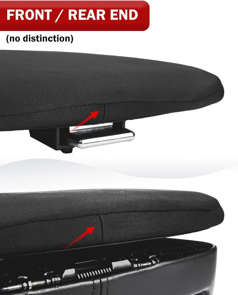 KBH Center Console Cover for Cadillac Escalade 2007 2008 2009 2010 2011 2012 2013 2014, Interior Accessories, Car Arm Rest Elastic Quick Dry Protector, Anti-Scratch, Black - Image 2