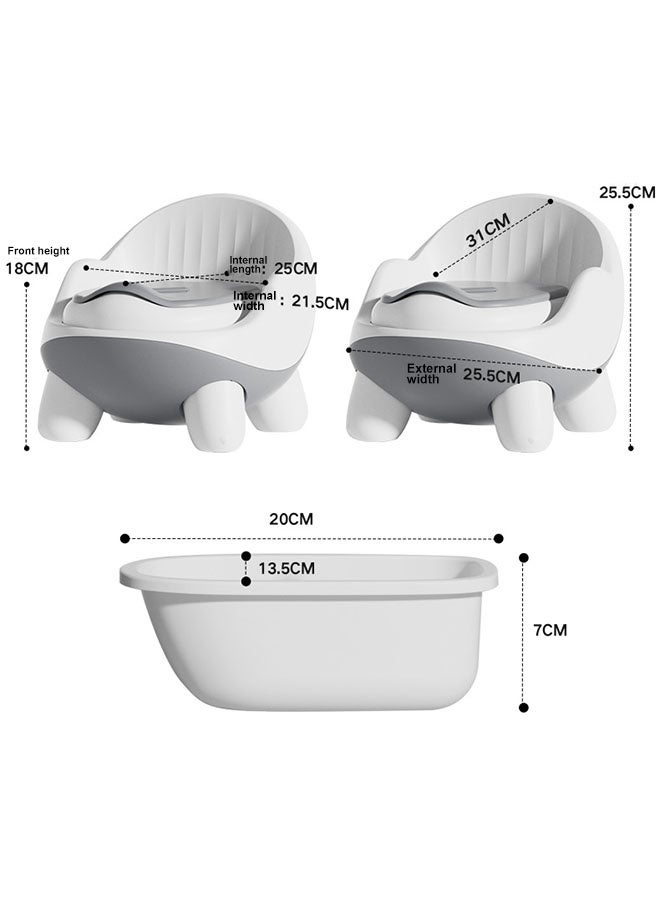 مقعد تدريب على استخدام المرحاض للأطفال الصغار مع وعاء قابل للفصل ومسند ظهر مرتفع، مقعد تدريب محمول للسفر للأطفال الصغار مع واقي من الرذاذ، مانع للانزلاق للأولاد والبنات، للاستخدام الداخلي والخارجي، وردي - Image 2